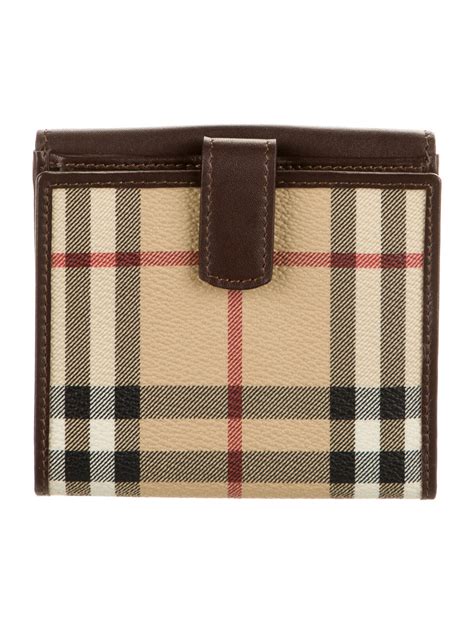 burberry haymarket check wallet.